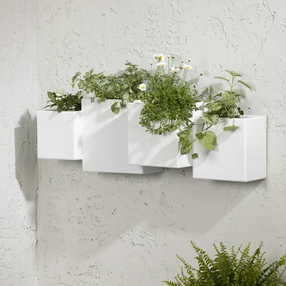 South Shore Dalya, Scandinavian Planter, White