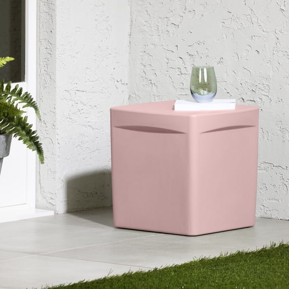 South Shore Dalya, Scandinavian Table, Square Pink