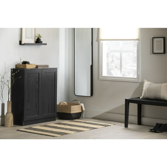 South Shore Essence, Contemporary Cabinet, Black