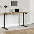 thumbnail image 1 of South Shore Ezra, Contemporary Adjustable Height Standing Desk, Nordik Oak and Matte Black, 1 of 9