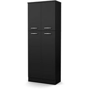 South Shore Fiesta Storage Pantry in Pure Black