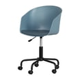 thumbnail image 1 of South Shore Flam Scandinavian Swivel Chair Blue and Black, 1 of 9
