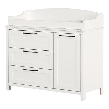 South Shore Daisie, Farmhouse Changing table, Wide White