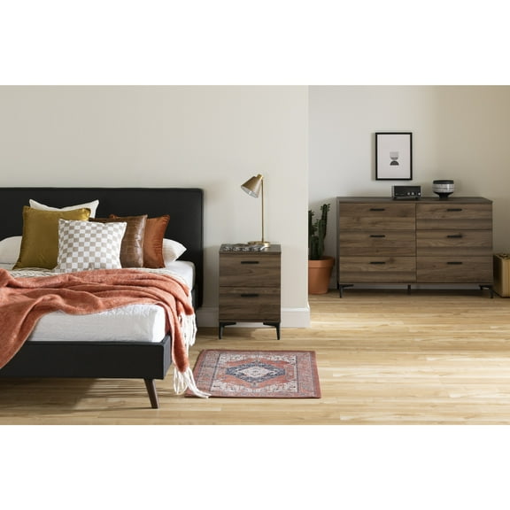 South Shore Musano, Urban Modern Dresser,  Brown