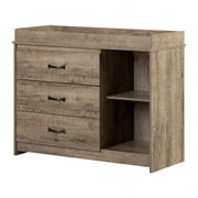 South Shore Furniture Tassio Changing Table, Weathered Oak