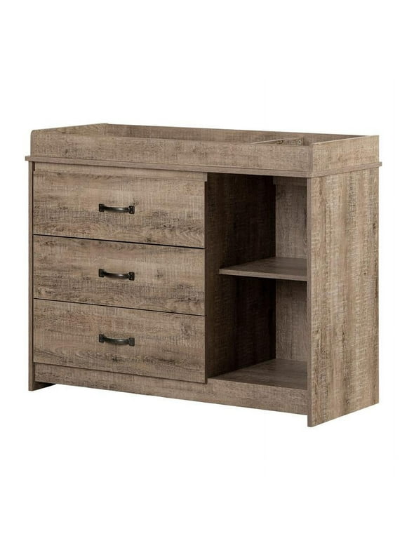 South Shore Furniture Tassio Changing Table, Weathered Oak