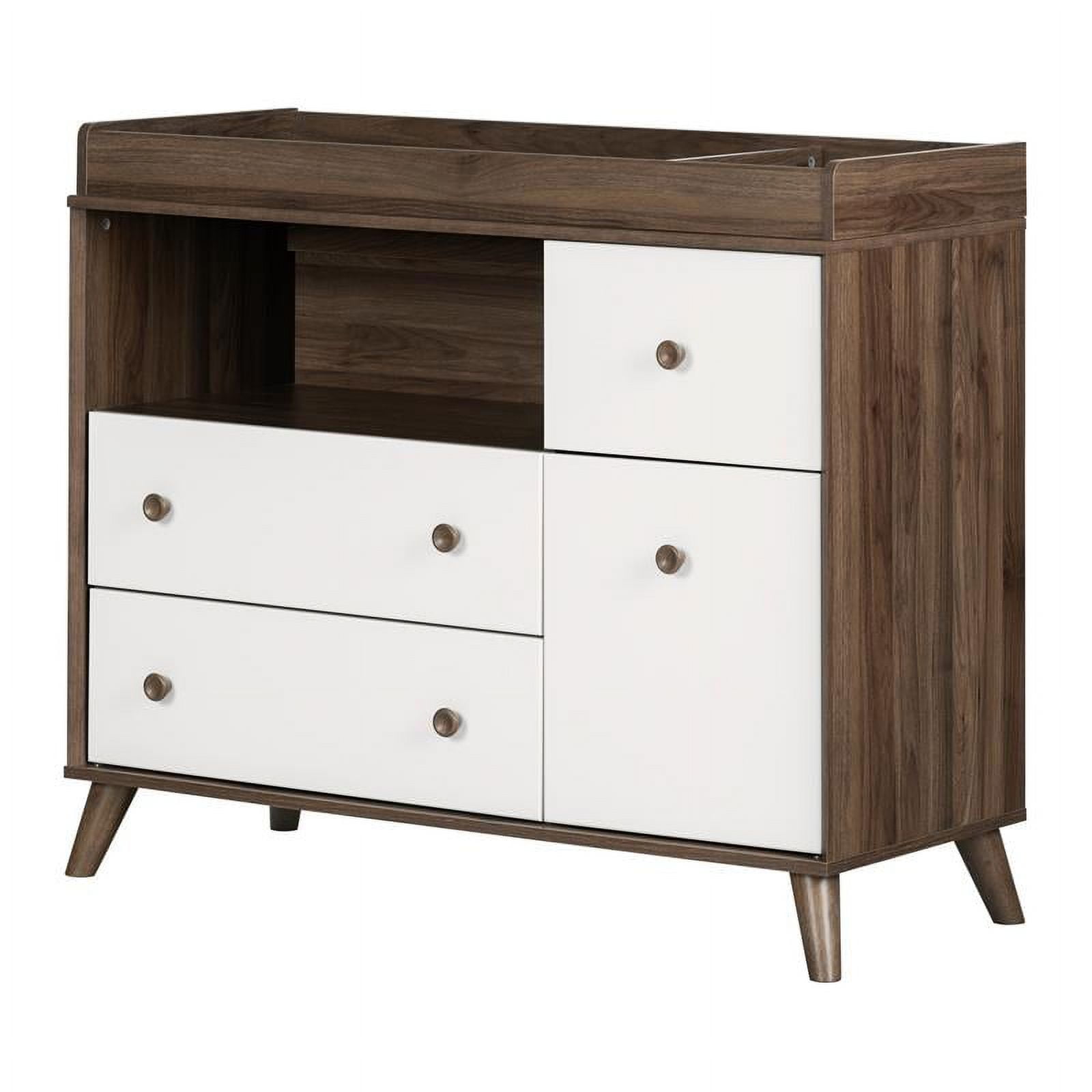 South Shore Furniture Yodi Changing Table with Drawers Soft Elm