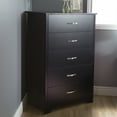 thumbnail image 1 of South Shore Fusion Contemporary 5-Drawers Dresser Pure Black, 1 of 6