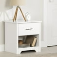 thumbnail image 1 of South Shore Fusion, Contemporary Nightstand,  White, 1 of 12