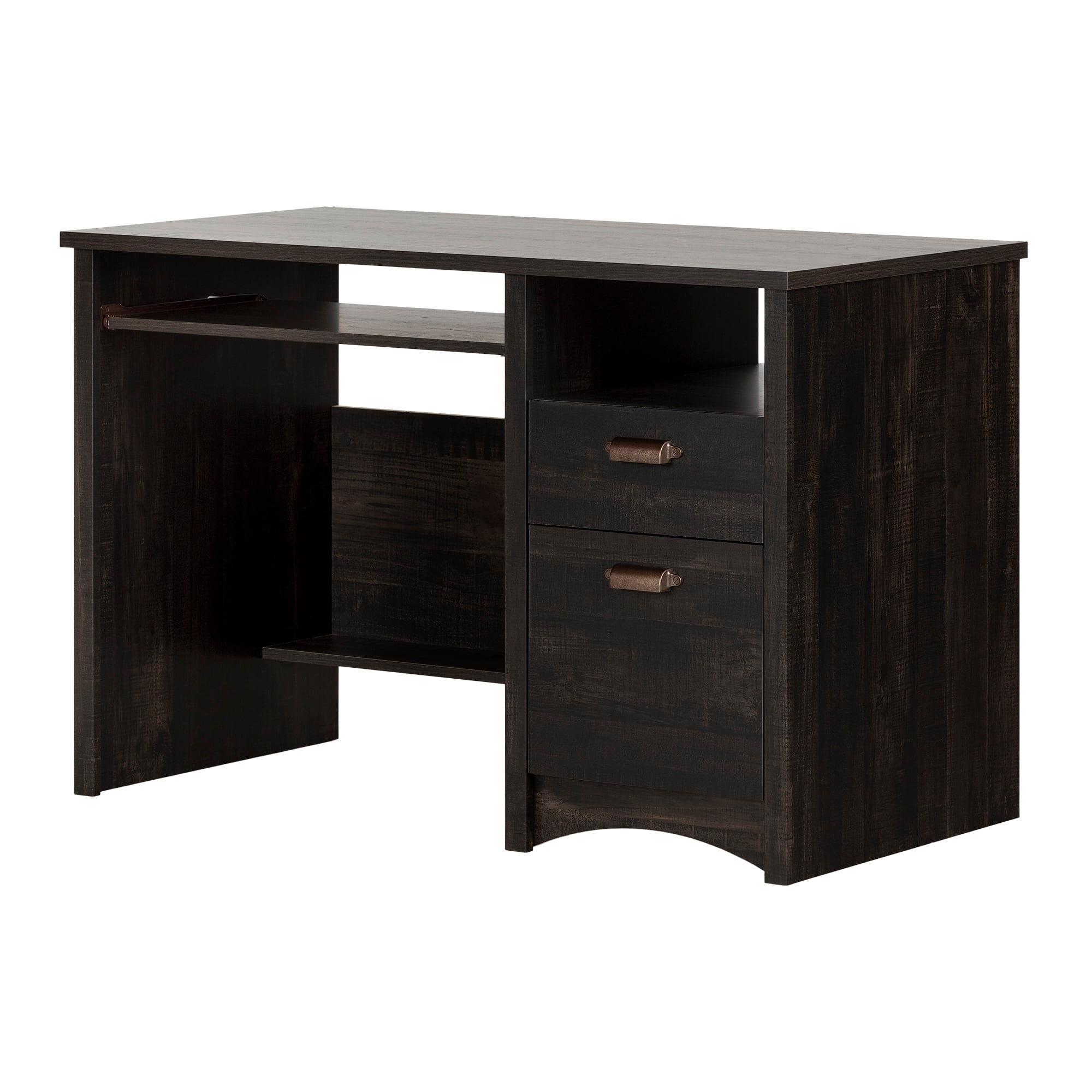 South Shore Gascony Desk, Rubbed Black