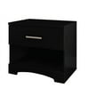 thumbnail image 1 of South Shore Gramercy 1-Drawer Nightstand - End Table with Storage Black, 1 of 7