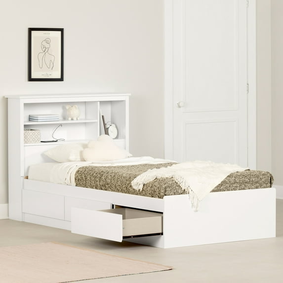 South Shore Gramercy, Contemporary Bed, Twin White