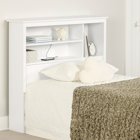 South Shore Gramercy, Contemporary Headboard, Twin White