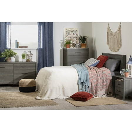 South Shore Gravity, Contemporary Nightstand, Gray