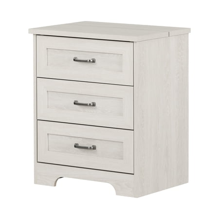 South Shore Harma, Farmhouse End table, Winter Oak