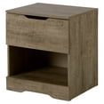 thumbnail image 1 of South Shore Holland 1-Drawer Nightstand - End Table with Storage Brown, 1 of 9