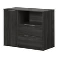 thumbnail image 1 of South Shore Hourra, Contemporary Door Chest with 2 Drawers, Gray Oak, 1 of 13