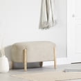 thumbnail image 1 of South Shore Kodali, Scandinavian Bench,  Beige, 1 of 8