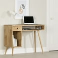 thumbnail image 1 of South Shore Kodali, Scandinavian Computer Desk, Natural Wood, 1 of 16