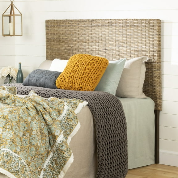 South Shore Lilak, Bohemian Harmony Headboard, Full Beige