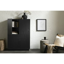 South Shore Liora, Contemporary Bookcase, Black