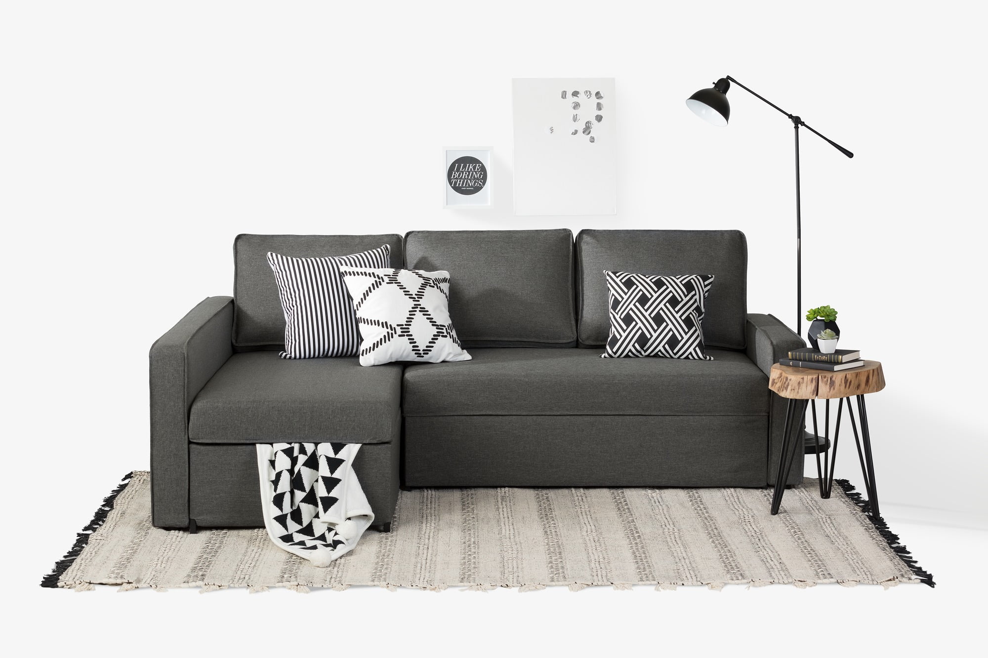 South Shore Liveit Cozy Sectional SofaBed with Storage, Multiple