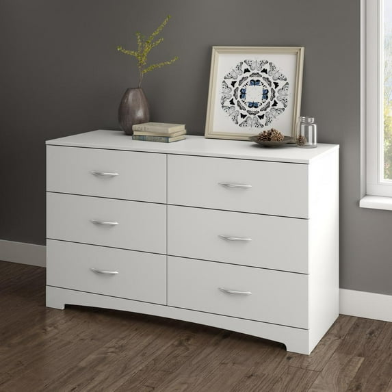 South Shore Furniture South Shore Step One 6-Drawer Double Dresser, Pure White