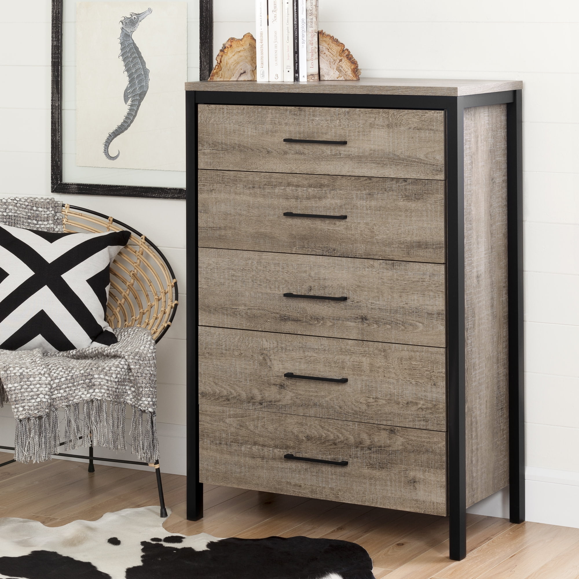 South shore 2024 5 drawer dresser
