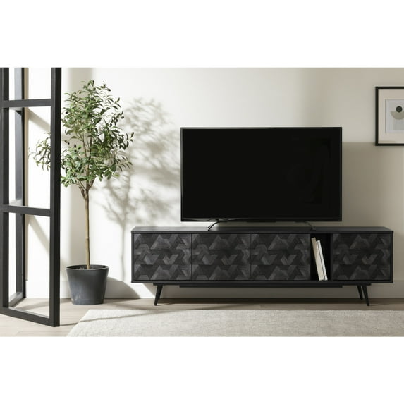 South Shore Oxford, Contemporary TV Stand, Black