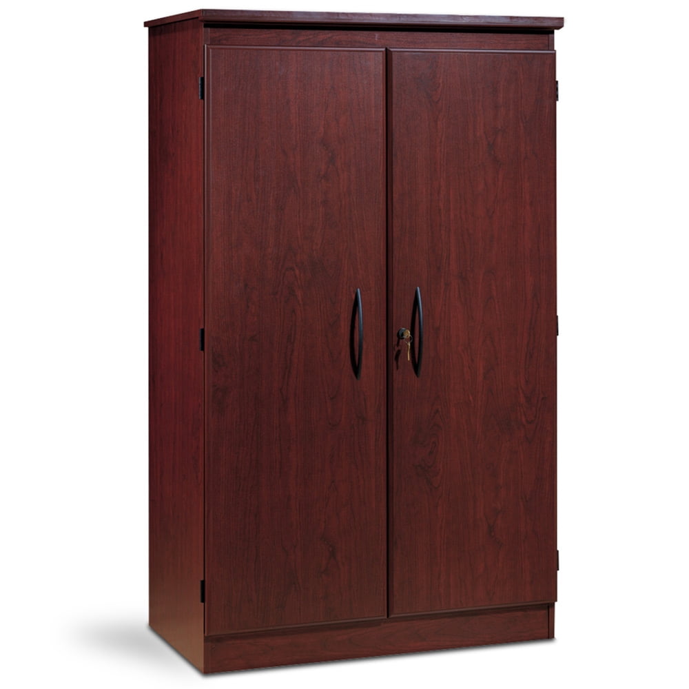 Royal Cherry Lockable Freestanding Office Cabinet with Adjustable Shelving