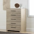 thumbnail image 1 of South Shore Primo Contemporary 5-Drawers Dresser Rustic Oak, 1 of 9