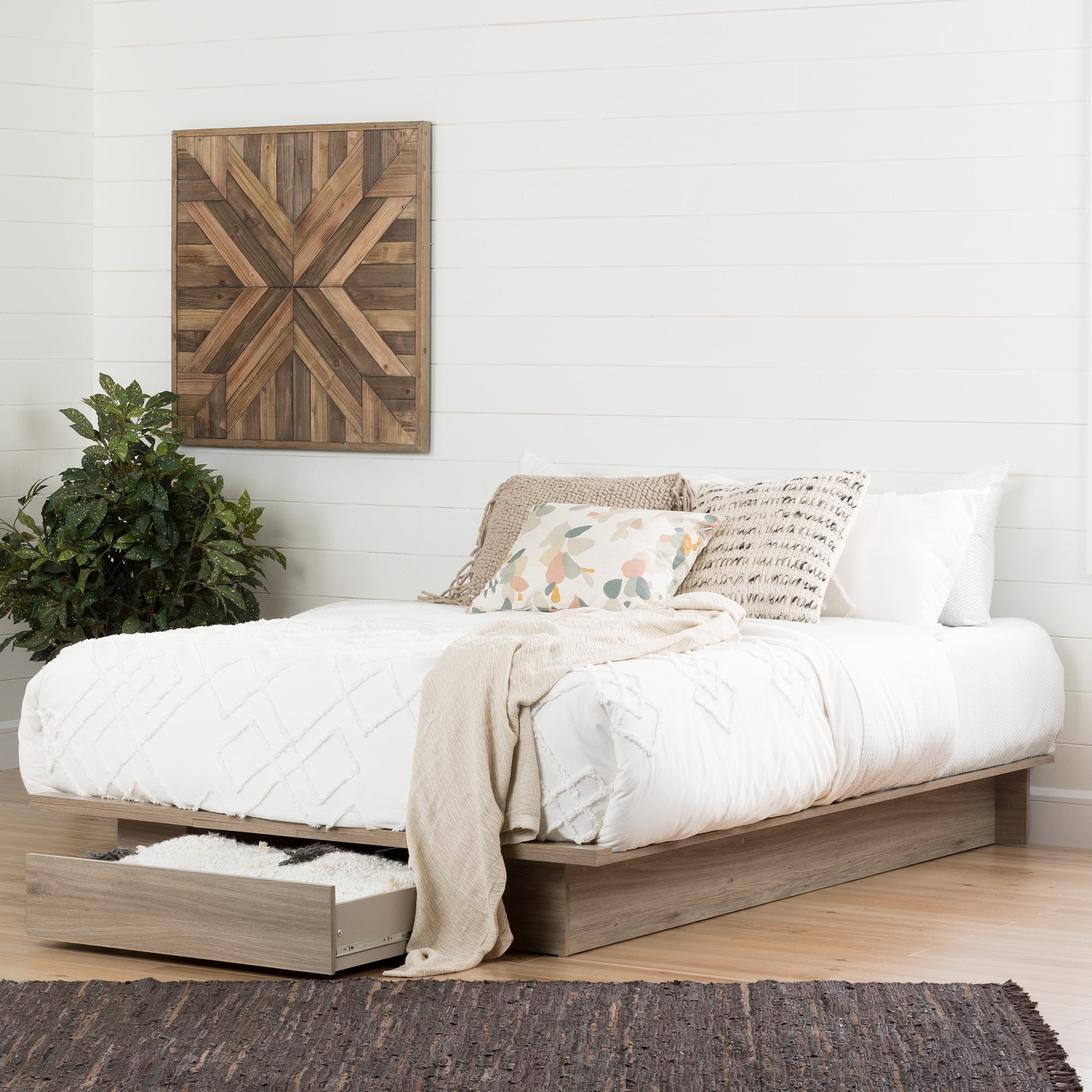 South shore soho storage on sale platform bed