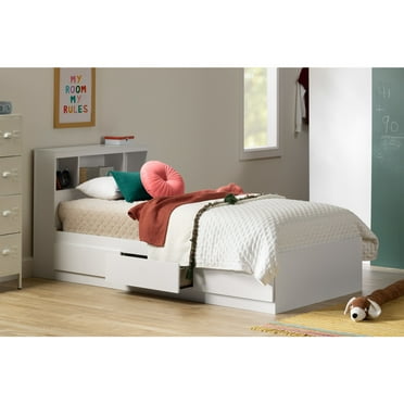 South Shore Reevo, Contemporary Bed, Twin White