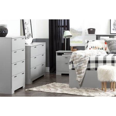 South Shore Reevo, Contemporary Dresser, Gray