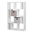 thumbnail image 1 of South Shore Reveal 12 Cubby Wood Bookcase in White with 2 Baskets, 1 of 2