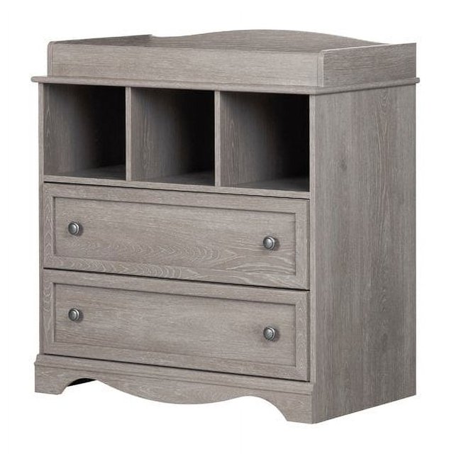 South Shore Savannah Changing Table with Drawers, Sand Oak
