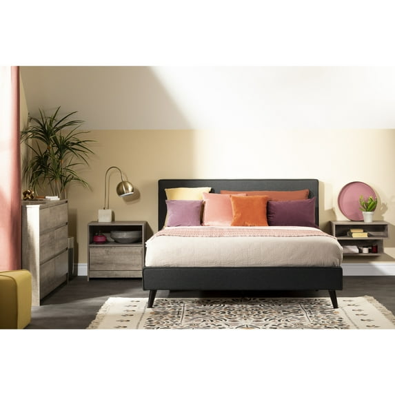 South Shore Sazena, Contemporary Bed, Queen Gray