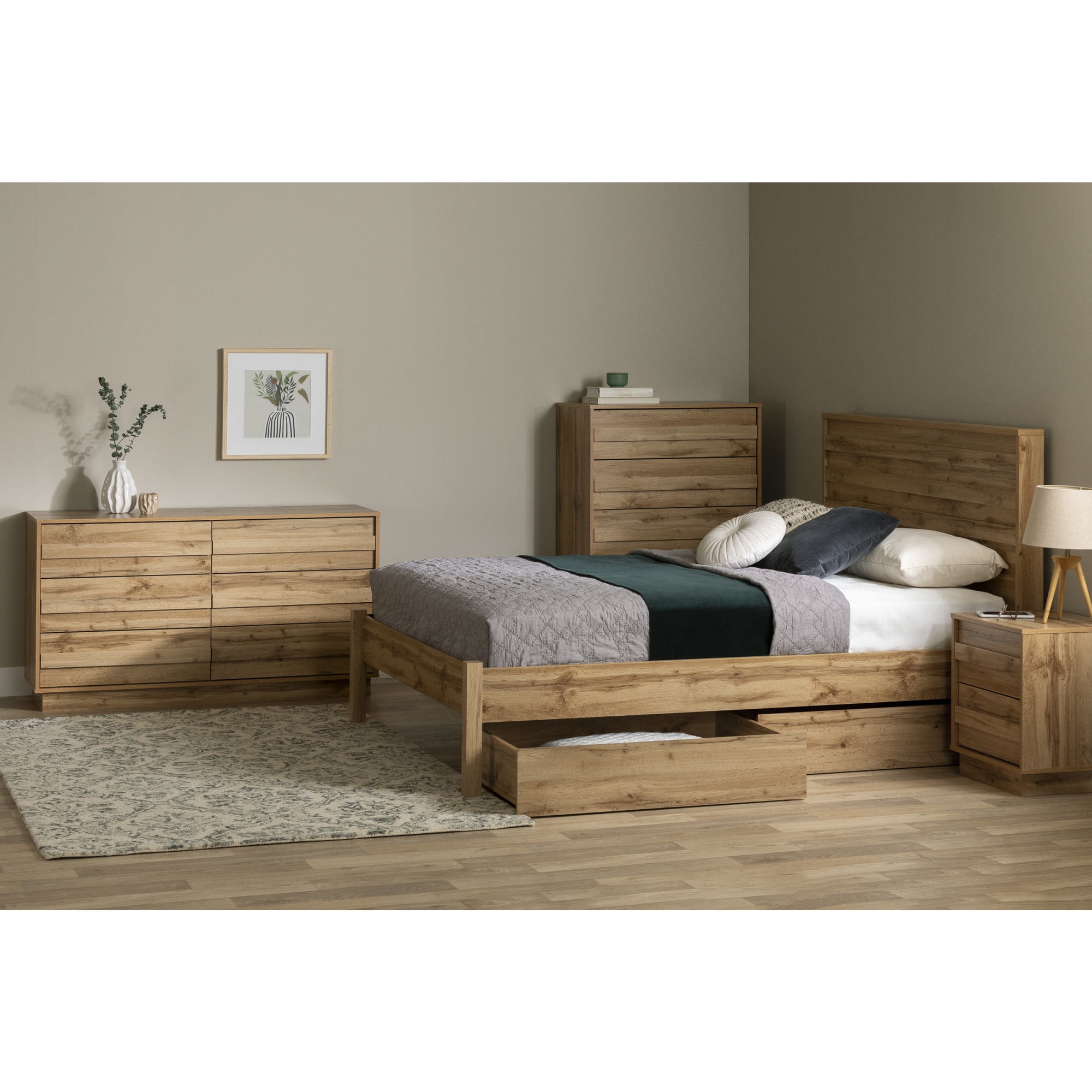 South Shore Serrano, Contemporary Chest,  Brown
