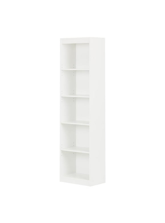South Shore Smart Axess Bookcase 5 - Shelf 69" Pure White