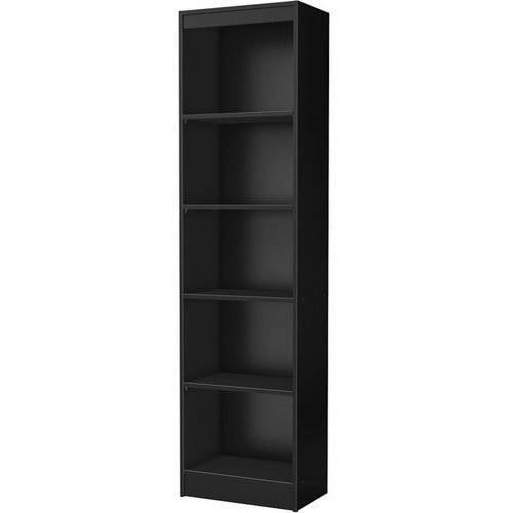 Thin black bookshelf deals