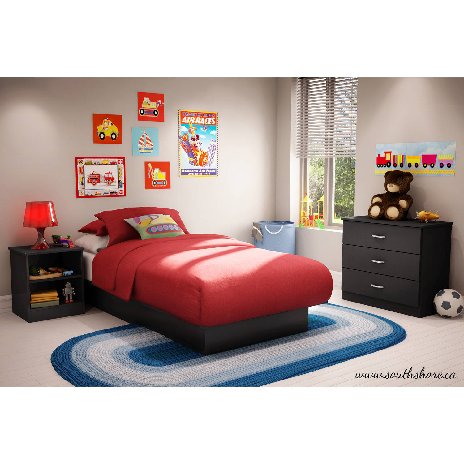 South Shore Smart Basics Twin Bedroom Set, Multiple Finishes - image 1 of 6