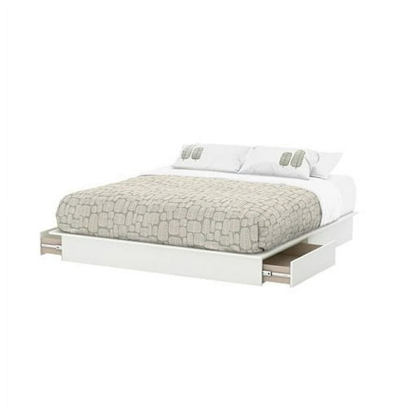 South Shore SoHo Storage Platform Bed with 2 Drawers, Multiple Sizes and Finishes