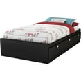 thumbnail image 1 of South Shore Spark Contemporary 3-Drawer Storage Bed, Twin Size, Black, 1 of 6