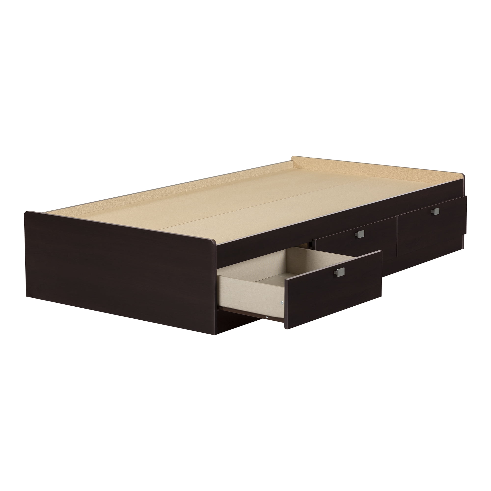 South Shore Spark Contemporary 3Drawer Storage Bed, Twin Size, Chocolate
