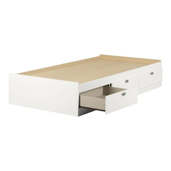 South Shore Spark Contemporary 3-Drawer Storage Bed, Twin Size, White