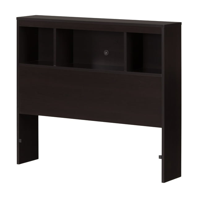 South Shore Spark Kid's Bookcase Headboard, Twin, Chocolate