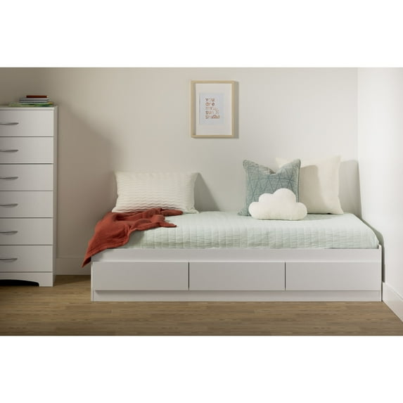 South Shore Step One, Contemporary Bed, Twin White