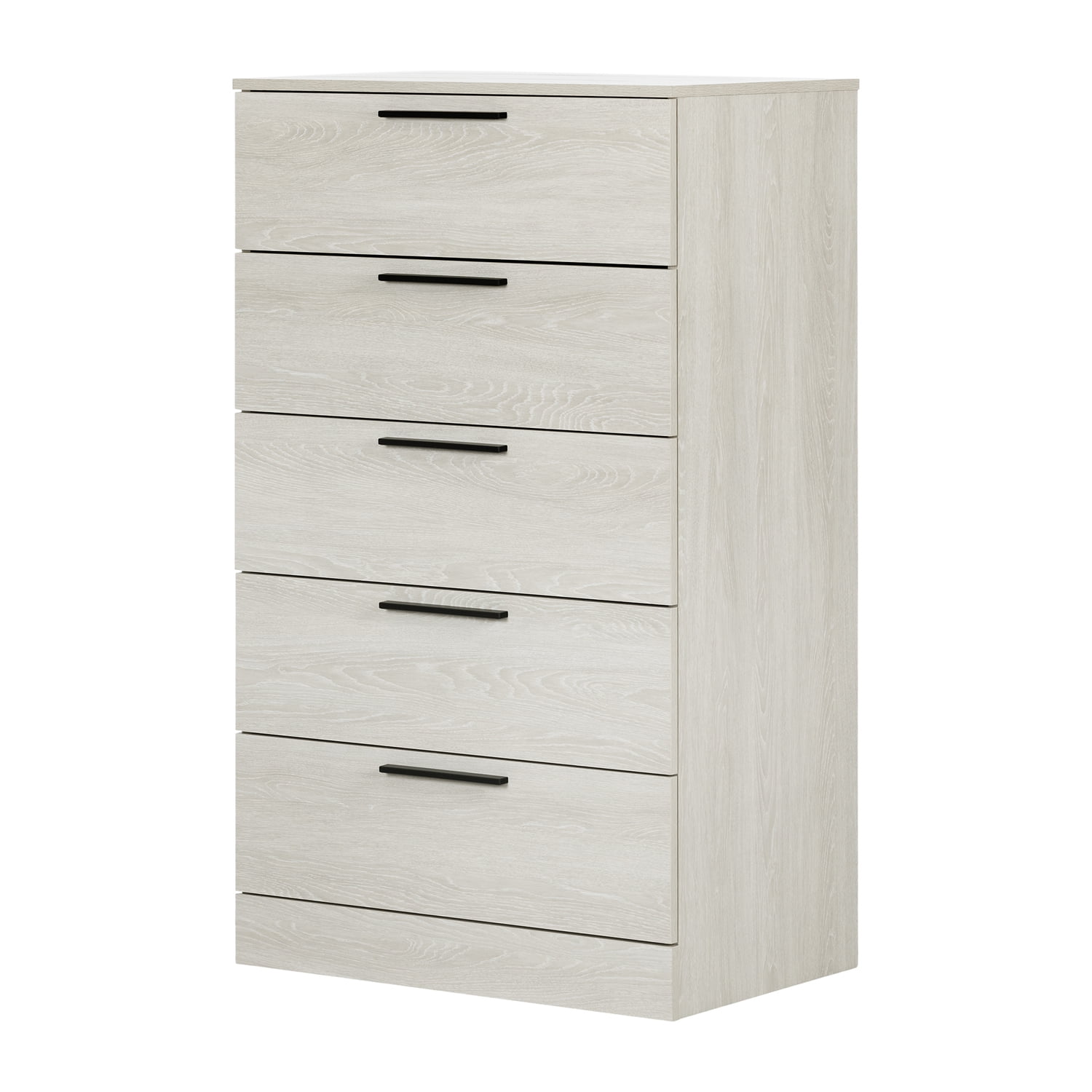 Winter Oak 5-Drawer Modern Tall Chest