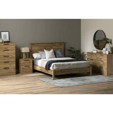 South Shore Step One Essential, Contemporary Bed, Queen Brown