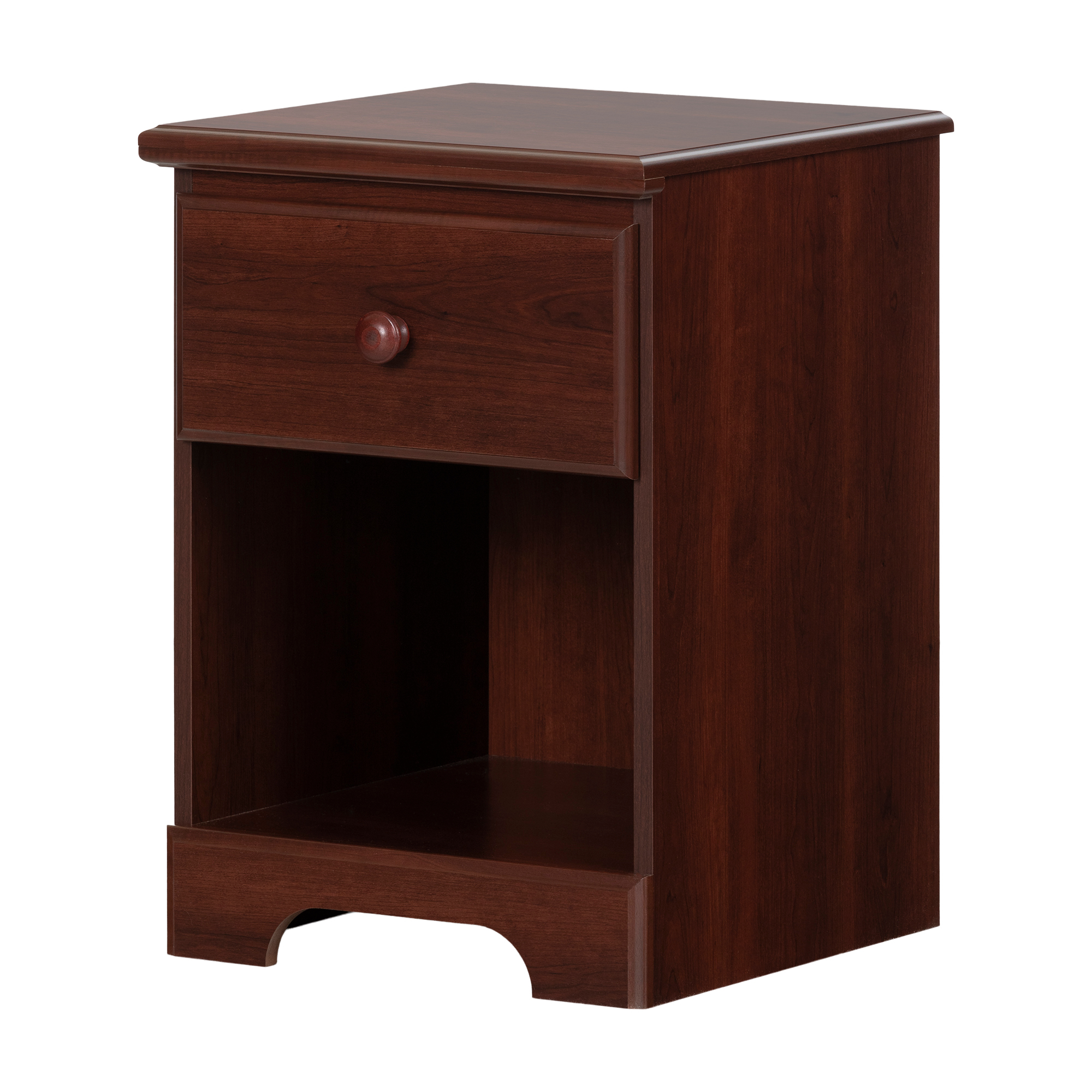 South Shore Summer Breeze Coastal 1-Drawer Nightstand with Storage, Cherry - image 1 of 10